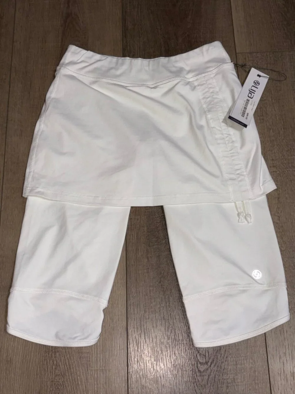 NWT LIJA Golf Skirted Leggings Skort Capri Size XS White